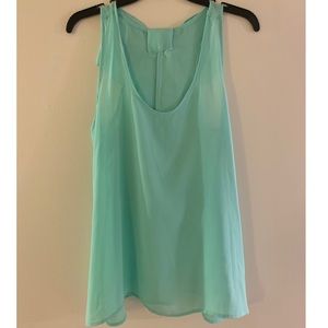 Mint green tank